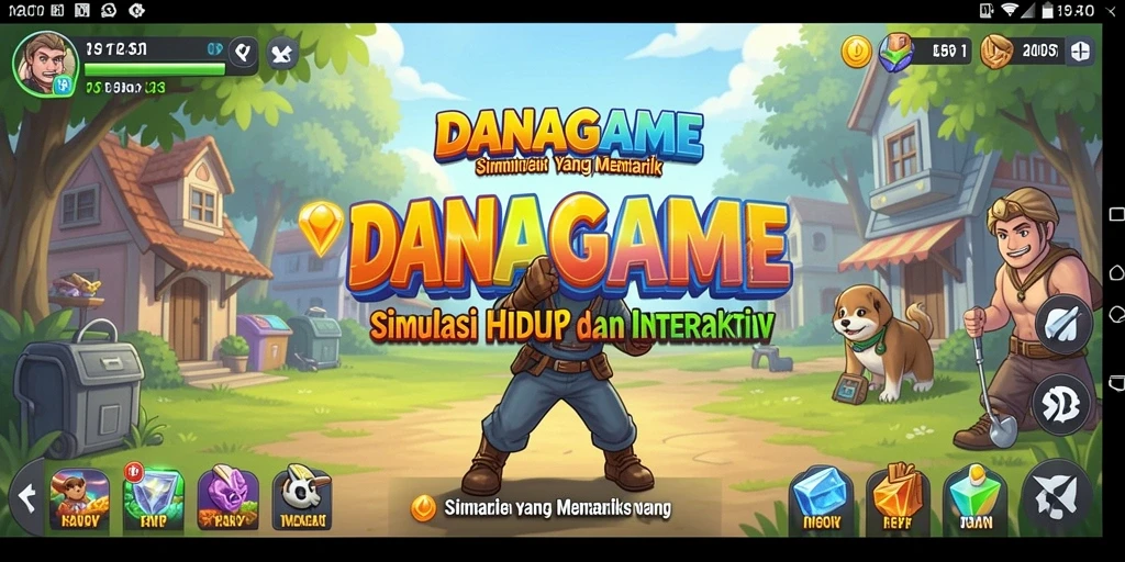 Tampilan gameplay DANAGAME yang mengesankan dan menarik.