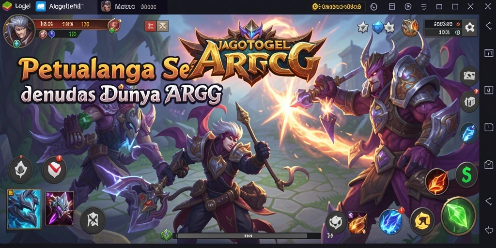 Tampilan gameplay seru di JAGOTOGEL dengan aksi pertarungan yang mendebarkan.