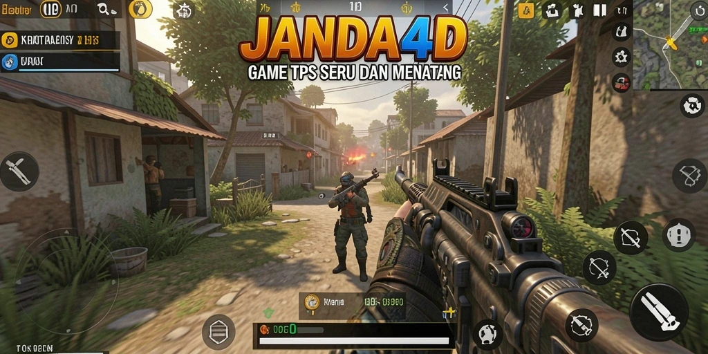 Tampilan seru dari gameplay JANDA4D yang penuh aksi.
