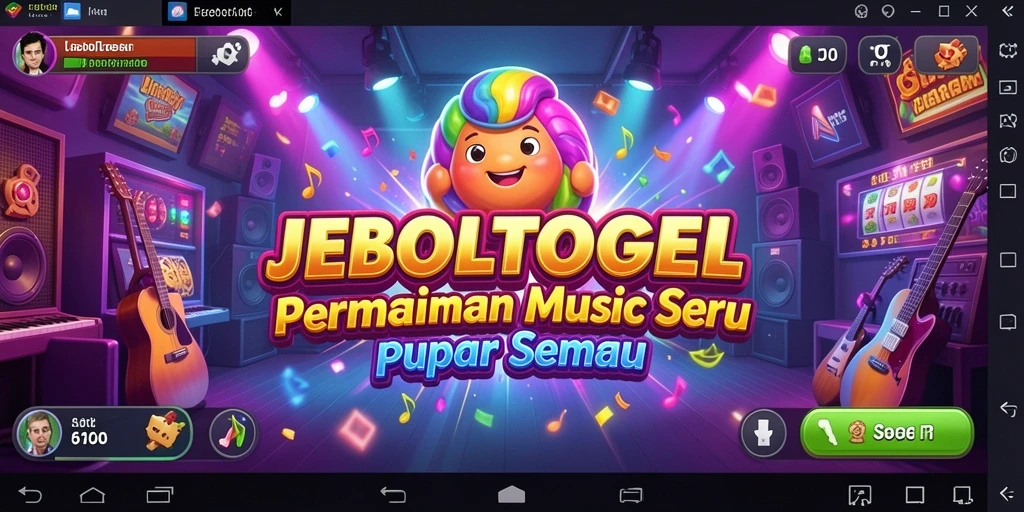 Tangkapan layar gameplay JEBOLTOGEL menampilkan pengalaman musik yang seru.