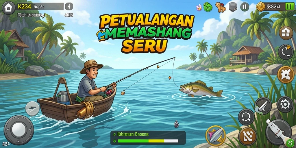 Tangkapan ikan besar dalam gameplay K234 yang seru.