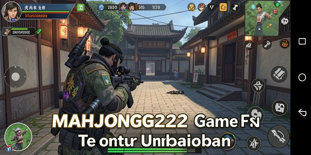 Tangkapan layar dari gameplay intens MAHJONG222.