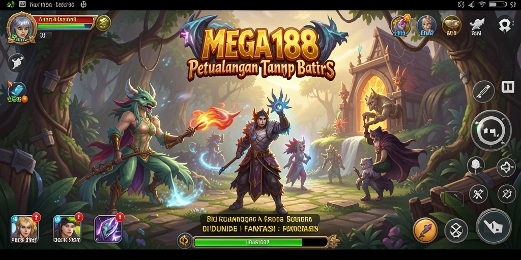 Screenshot gameplay MEGA188 menampilkan aksi petualangan yang mendebarkan.