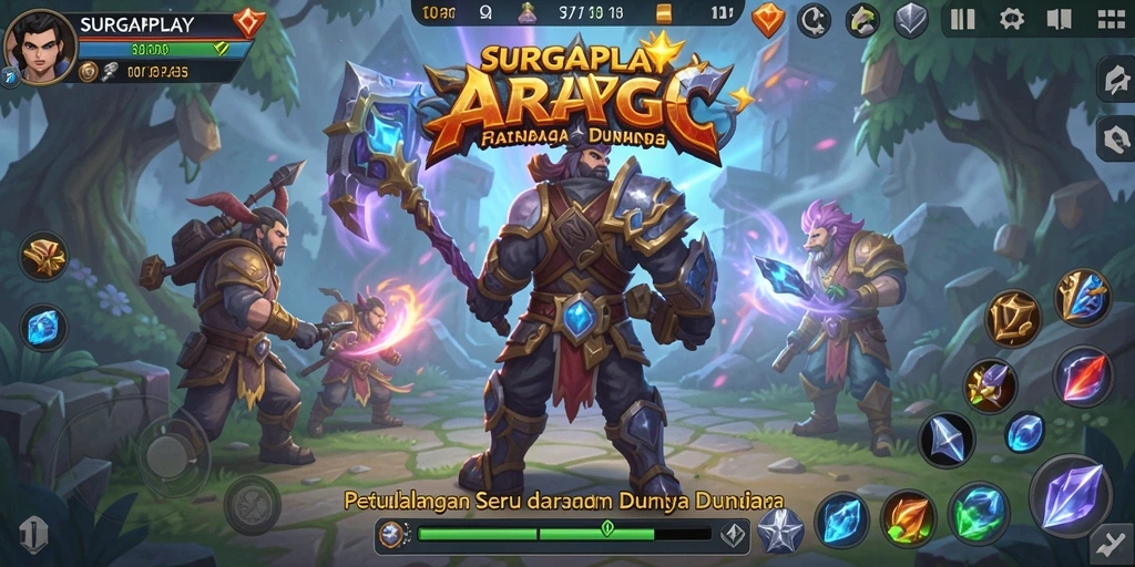 Tangkapan layar menampilkan aksi mendebarkan dalam game ARPG.