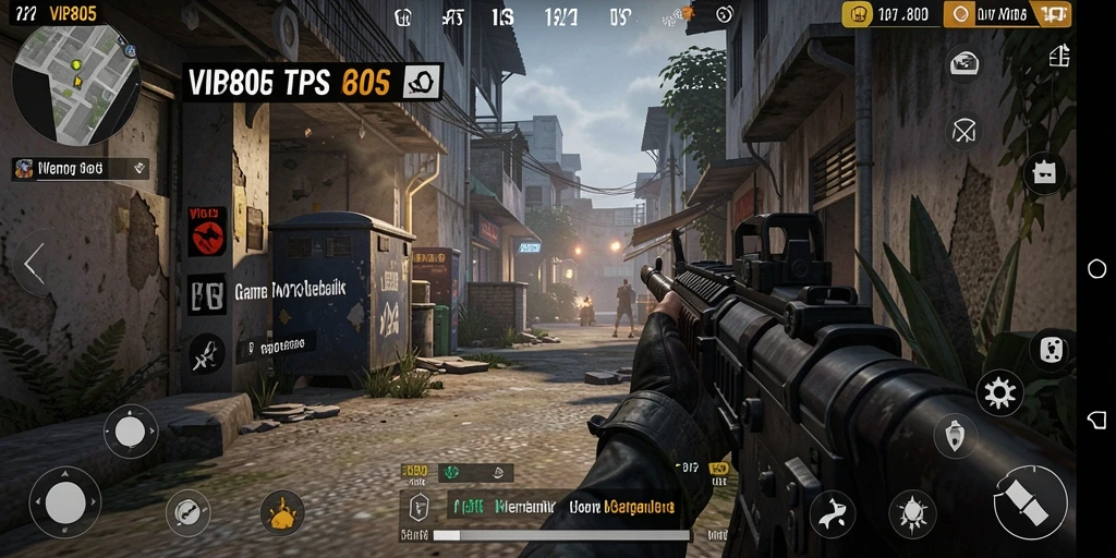 Tampilan epik dari gameplay TPS yang mendebarkan.